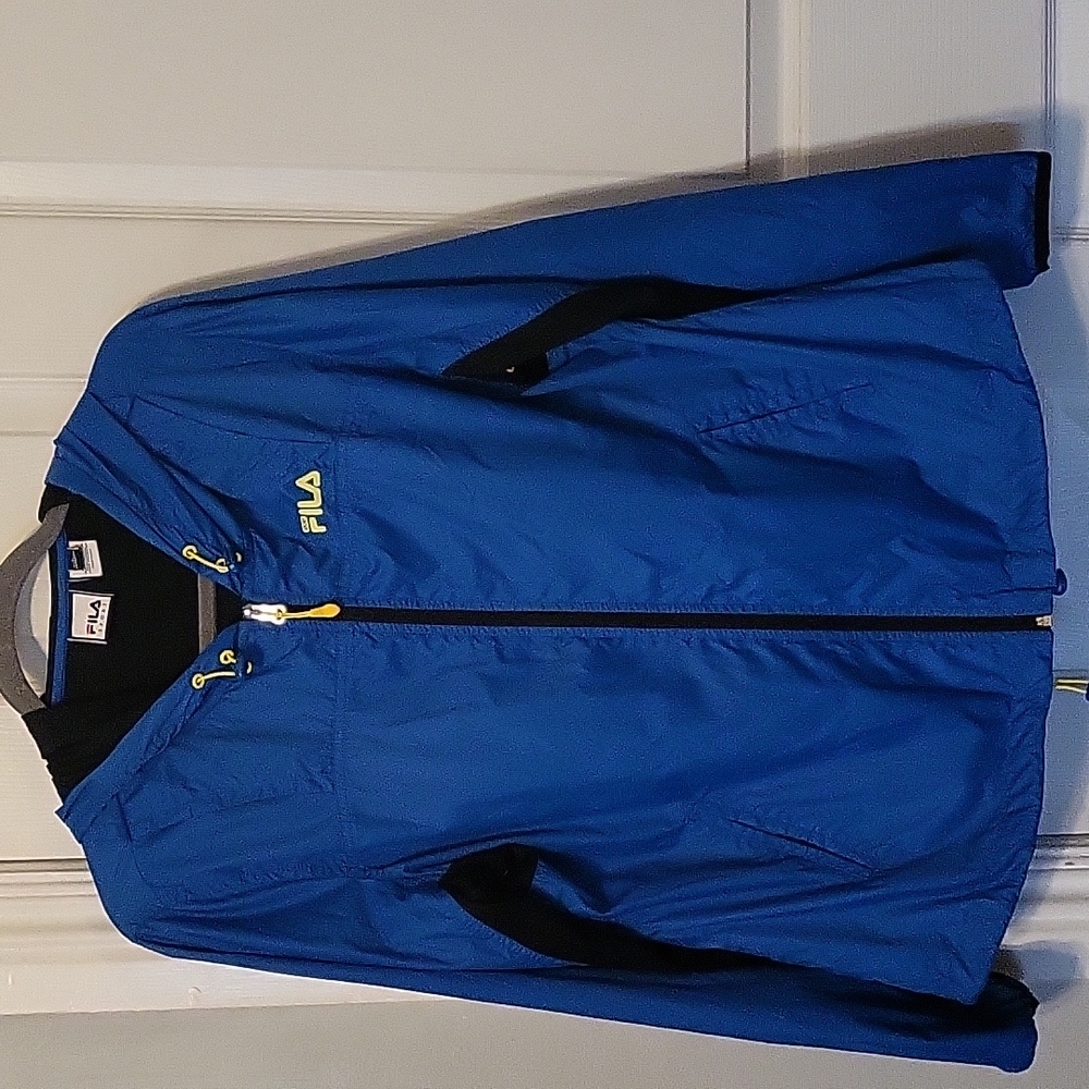 *Fila Sport Hooded Rain/Windbreaker Jacket